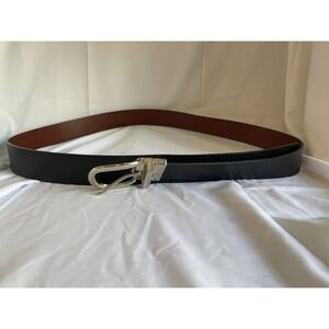 Torrid Womens Belt Reversible Black Brown Silver Plus Size
